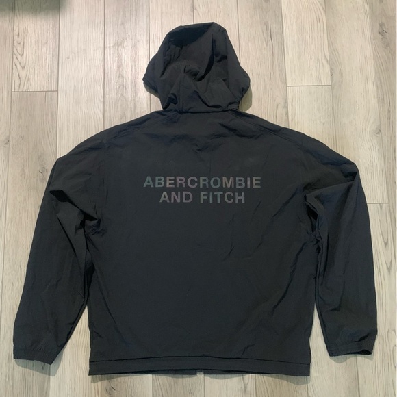 Men's Abercrombie & Fitch Reflective Rain Jacket Size Medium - Picture 7 of 9